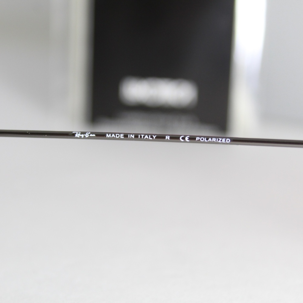 RAY-BAN RB 3025 004/58 POLARIZED GUNMETAL AVIATORS - Picture 7 of 8